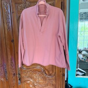 Frank & Eileen Patrick Popover Long Sleeve Top: